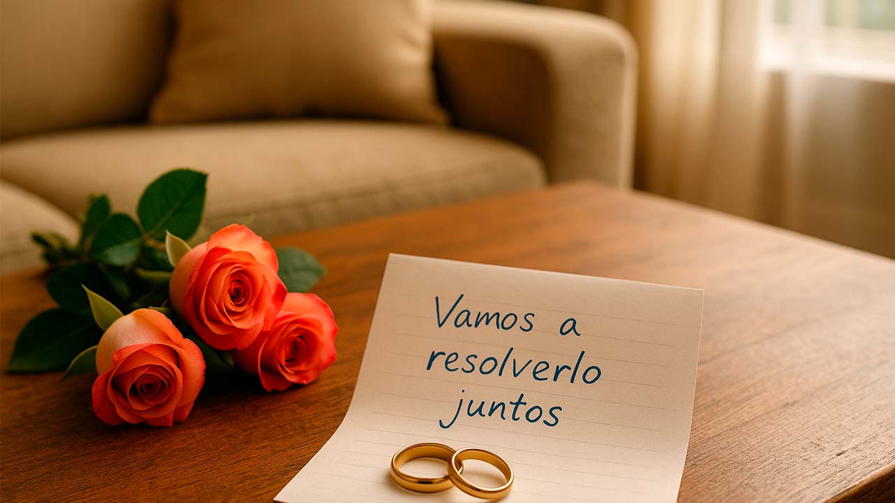 Flores y anillos juntos