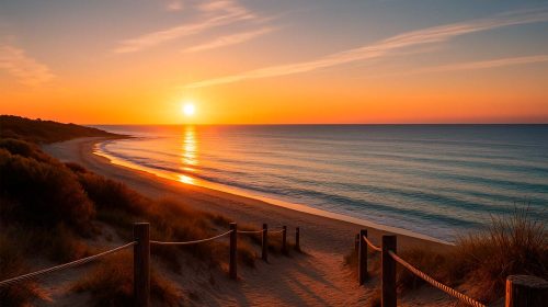 Amanecer en playa