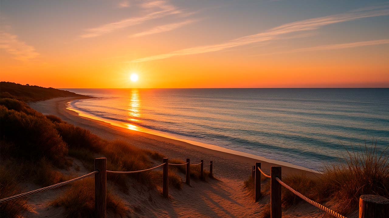 Amanecer en playa