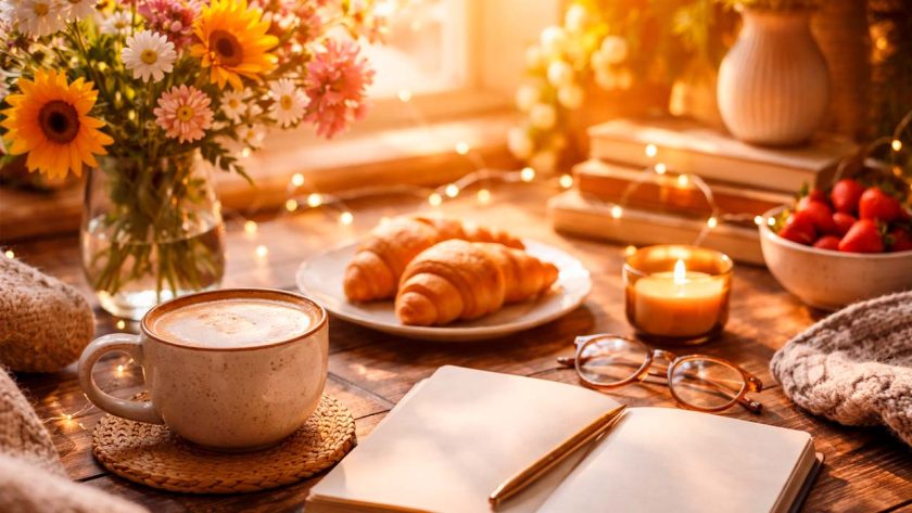 Desayuno Acogedor Con Luz Natural